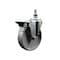 Service Caster 5 Inch Semi Steel 12 Inch Threaded Stem Caster with Brake SCC-TS20S514-SSS-PLB-121315 - alternate 1